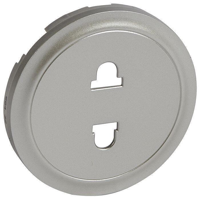 Лицевая панель Legrand Celiane розетки 2К+З евро американский стандарт титановая 068432