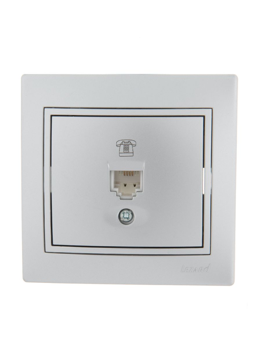 Розетка телефонная евро Lezard Mira 701-1010-137