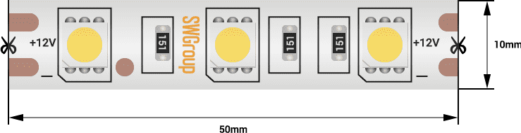 Светодиодная лента SWG SWG560-12-14.4-R-68 001866