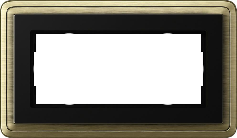 Рамка 2-модульная Gira ClassiX бронза/черный 1002622