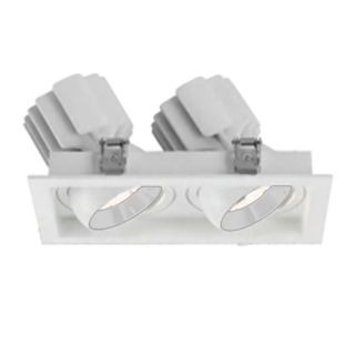 Встраиваемый карданный светильник Arlight MS-VORTEX-BUILT-S210x117-2x20W Day4000 (WH-WH, 20 deg, 230V) (IP20 Металл) 057769