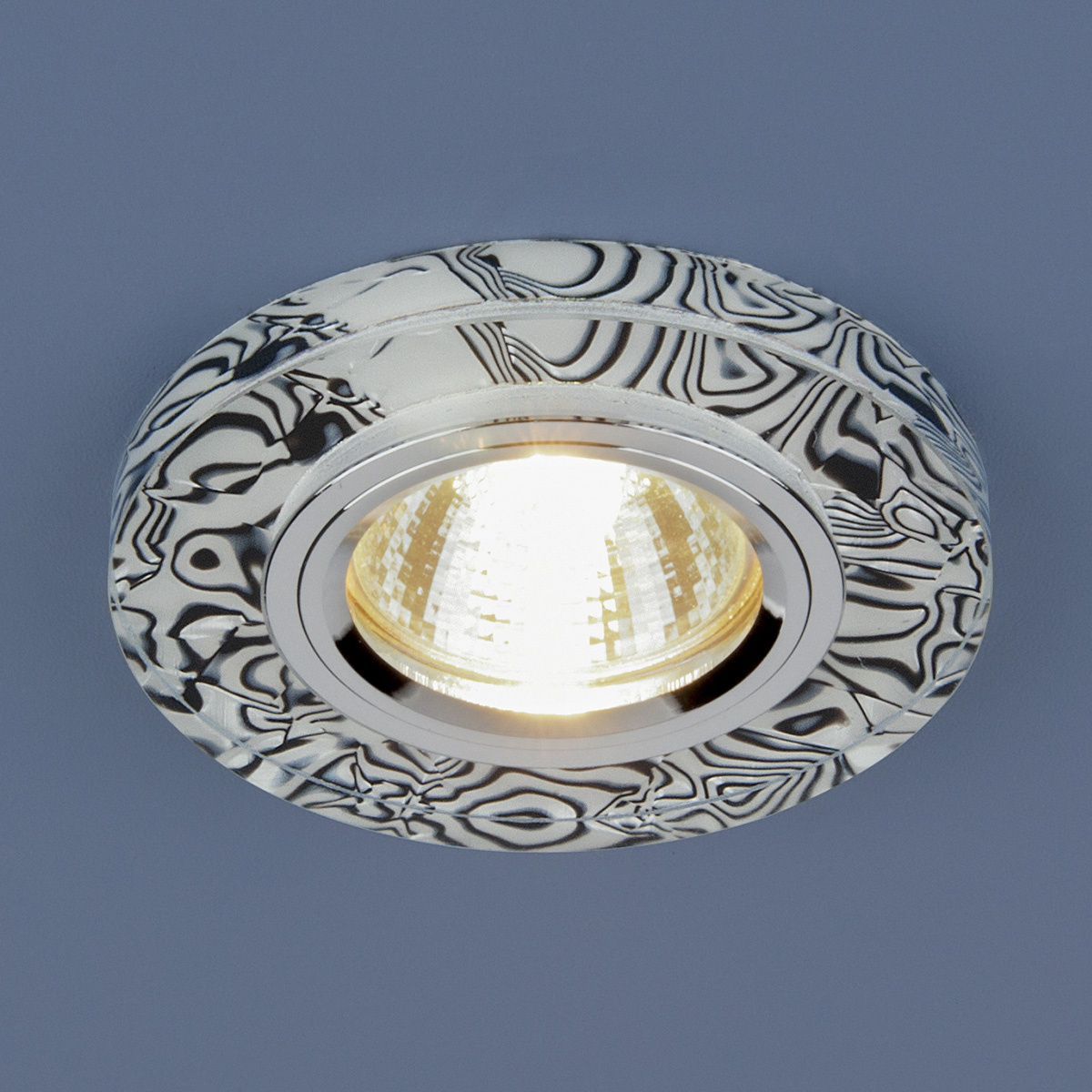 Встраиваемый светильник с двойной подсветкой Elektrostandard 8371 MR16 белый/черный 4690389060632