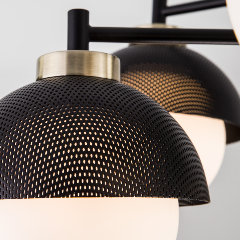 Люстра на штанге Eurosvet 70106/6 черный Smart a044934