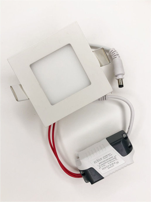 Встраиваемый светильник Elvan VLS-102SQ-3W-NH-Wh