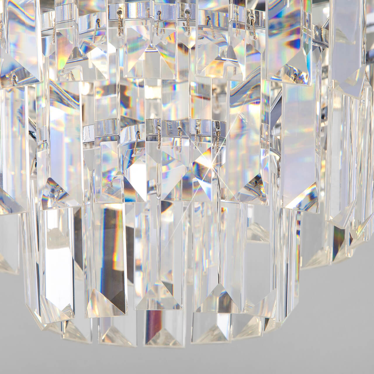 Подвесная люстра Eurosvet Ariana 10124/8 хром/прозрачный хрусталь Strotskis Smart (10113/8)