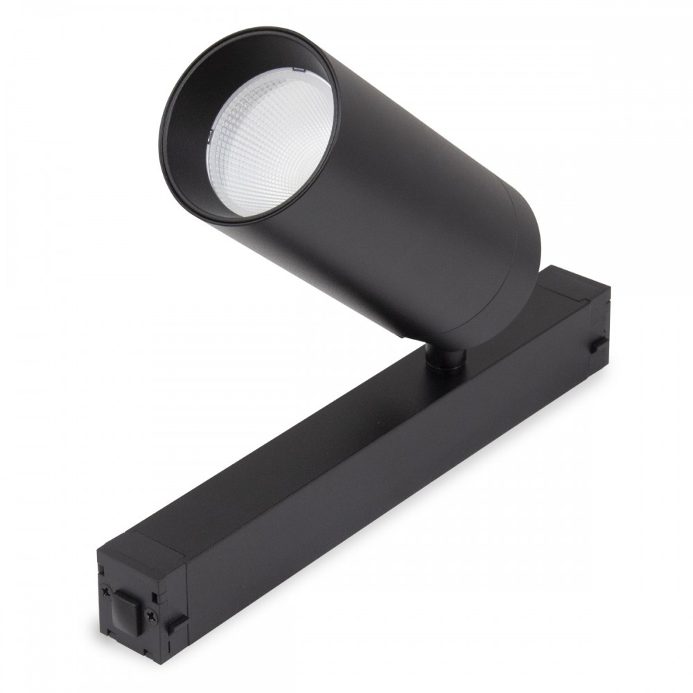 Трековый однофазный светильник AM Group Plain Opal AM588 10W 4000K BK