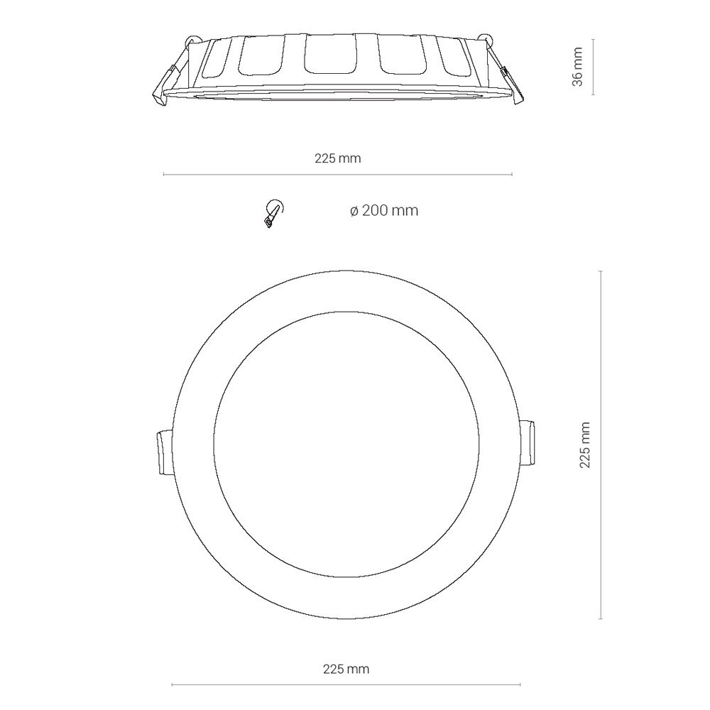 Встраиваемый светильник Nowodvorski Kos Led 8774