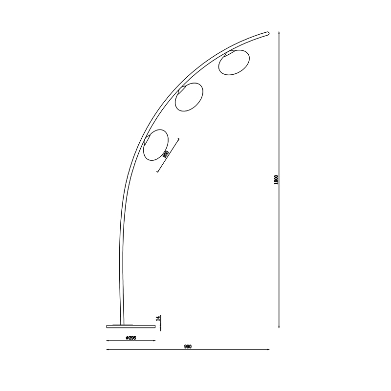 Торшер Zumaline NEW YORK MJ65-3
