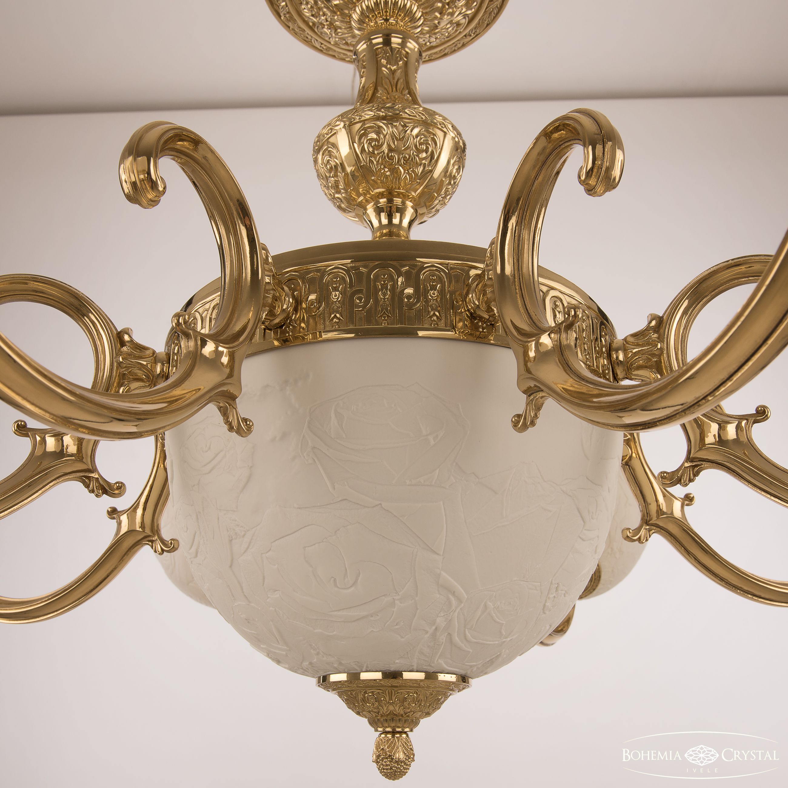 Подвесная люстра Bohemia Ivele Crystal Verona 72213P/8/210 G P1 U Rose