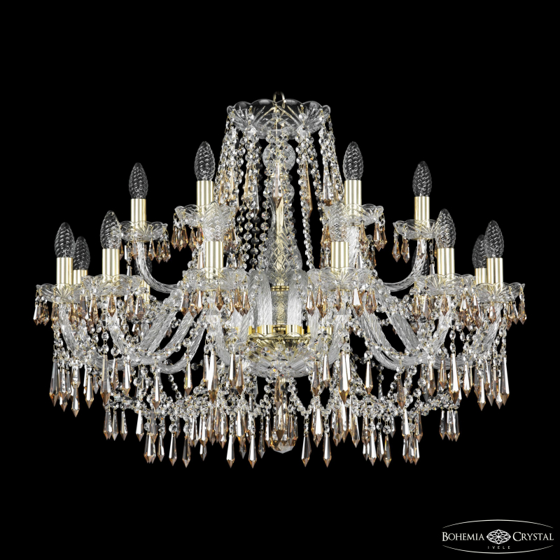 Подвесная люстра Bohemia Ivele Crystal 1403/12+6/300 G K721