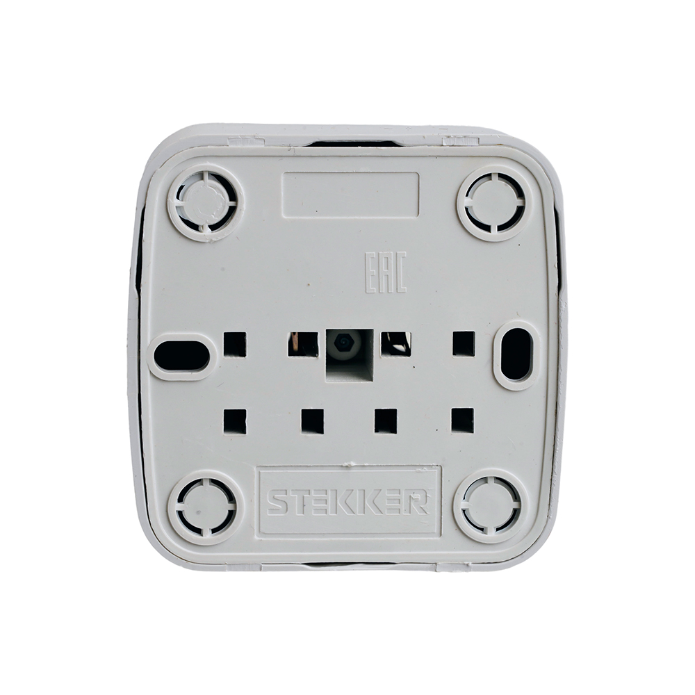 Розетка накладная 1-местная Stekker Basic PST10-501-20 50074