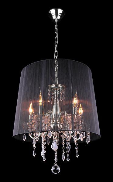 Подвесная люстра Eurosvet 2045/5 хром/черный