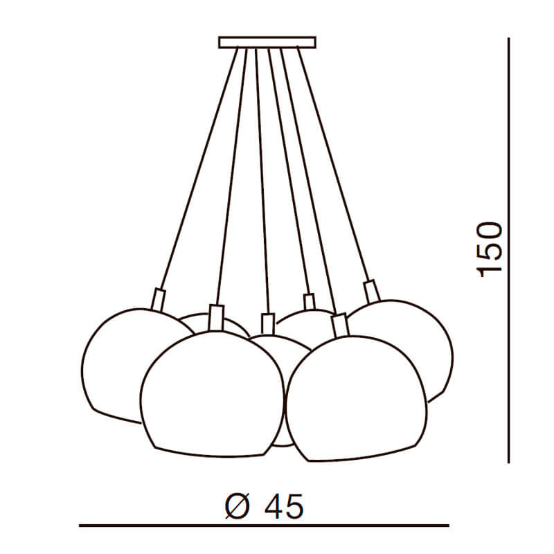Подвесной светильник Azzardo Noa multicolor AZ1324