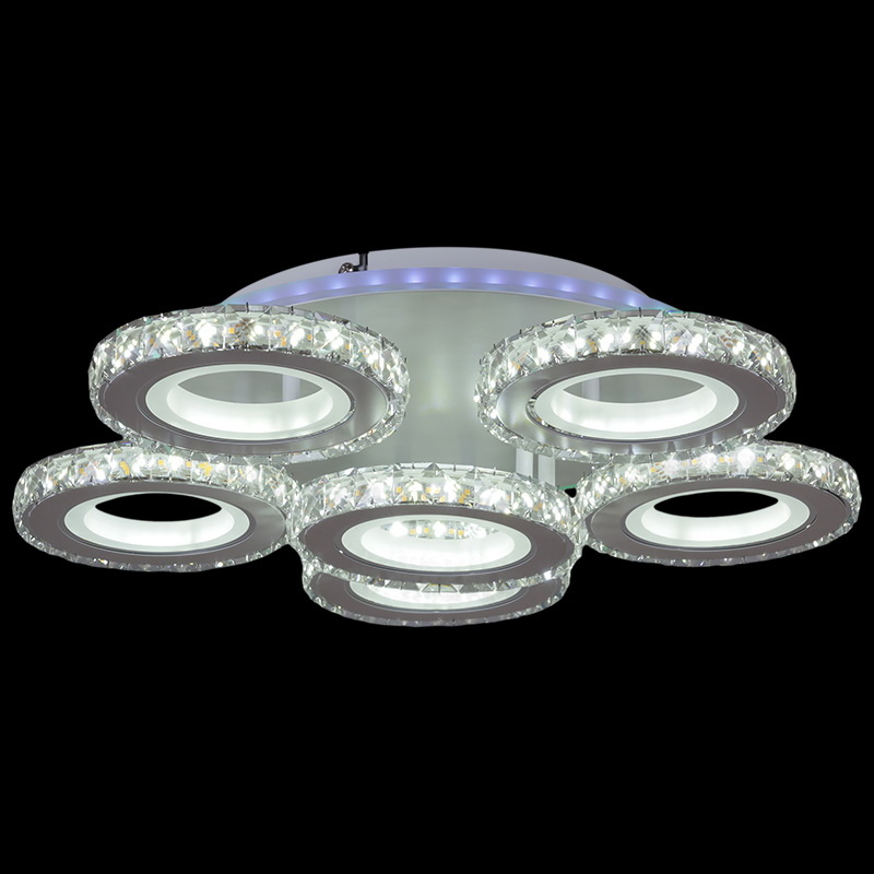 Потолочная люстра Reluce 03900-0.3-5+1A WH+CR (RGB)