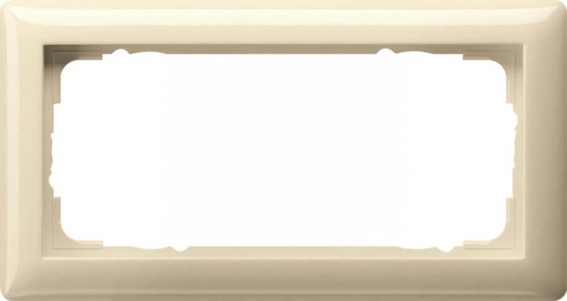 Рамка 2-модульная Gira Standard 55 кремовый глянцевый 100201