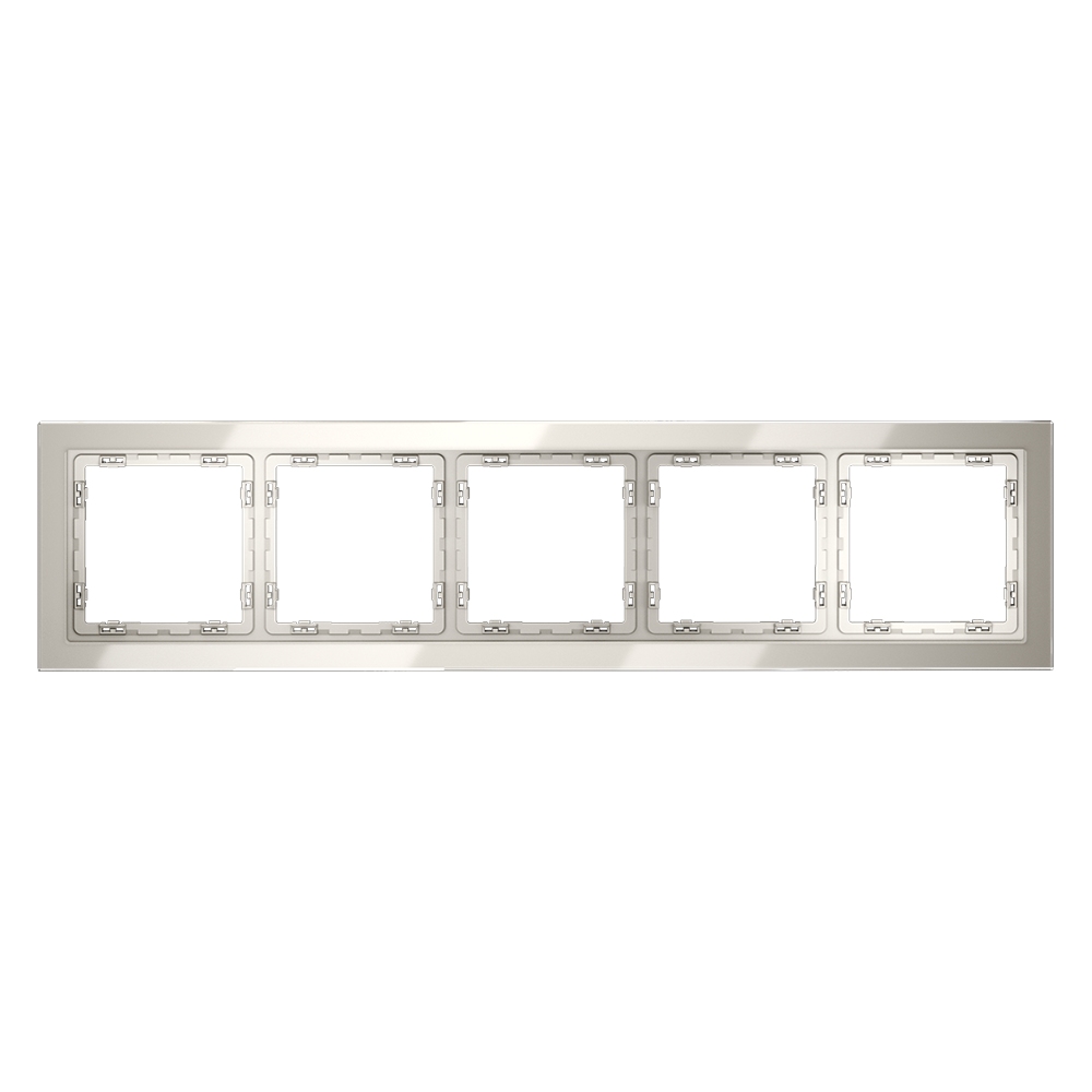 Рамка на 5 постов Voltum S70 VLS110503 (кашемир, стекло)