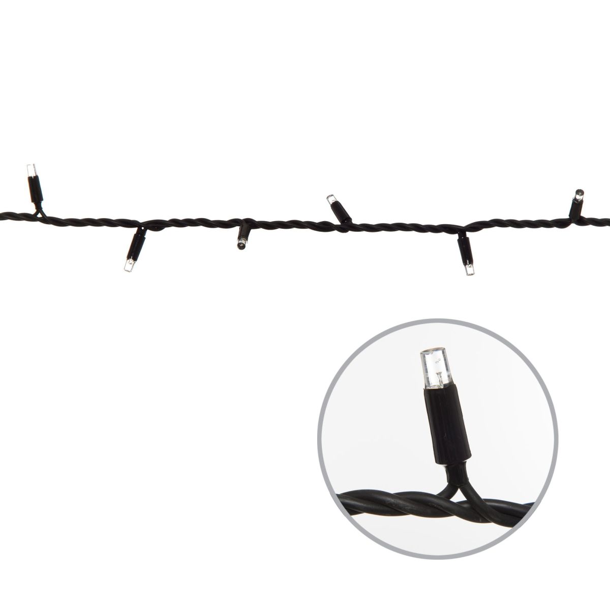 Гирлянда без вилки с эффектом мерцания соединяемая Uniel ULD-F90PRO S10M-100/TBK WH UL-00013213