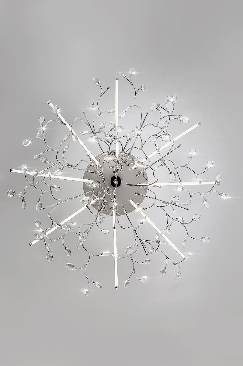 Потолочная светодиодная люстра Eurosvet Claudia 90036/8 хром