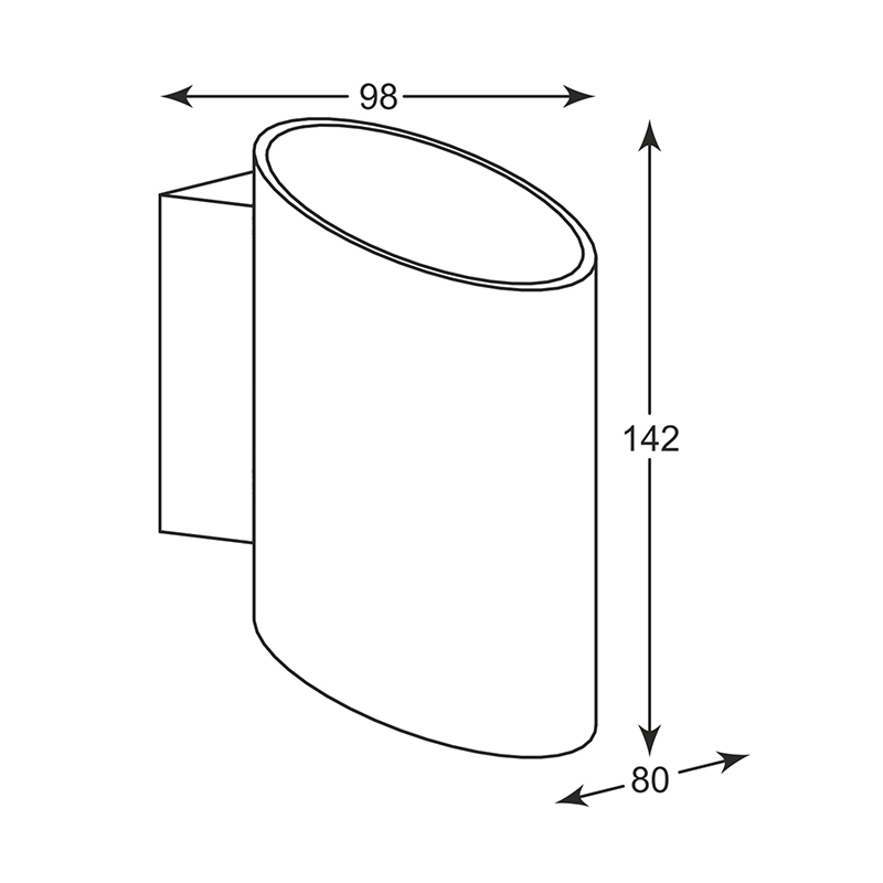Настенный светильник Zumaline SLICE WL 50603-WH