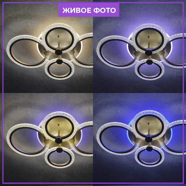 Потолочная люстра Seven Fires Ejlev SF7059/5C-SGD-BL