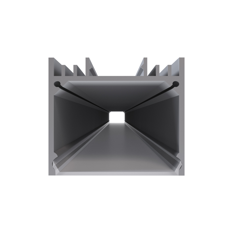 Профиль П-образный универсальный Apeyron ширина ленты до 25мм (рассеиватель, заглушки - 2шт) 08-23