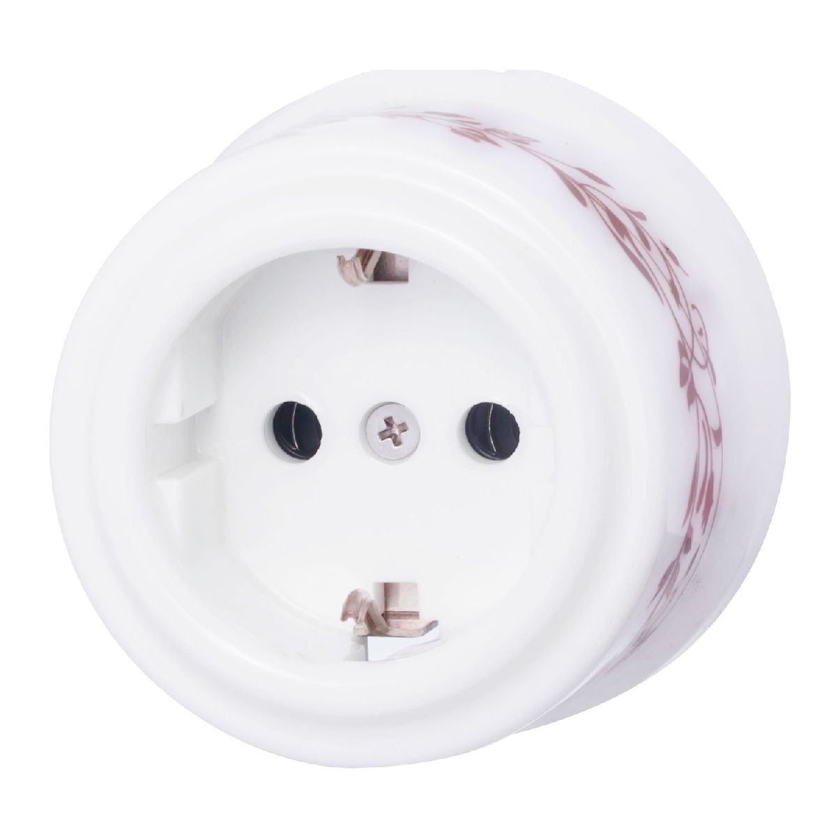 Розетка с заземляющим контактом Bironi Лизетта B1-101-01-D6/2