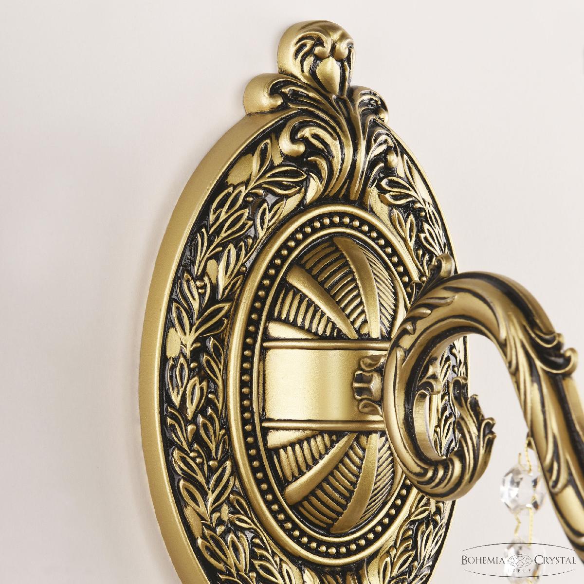 Бра Bohemia Ivele Crystal AL7901B10/1/175 B AGB P Amber/M-1F