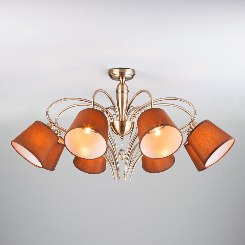 Потолочная люстра Eurosvet Lilly 60074/8 античная бронза