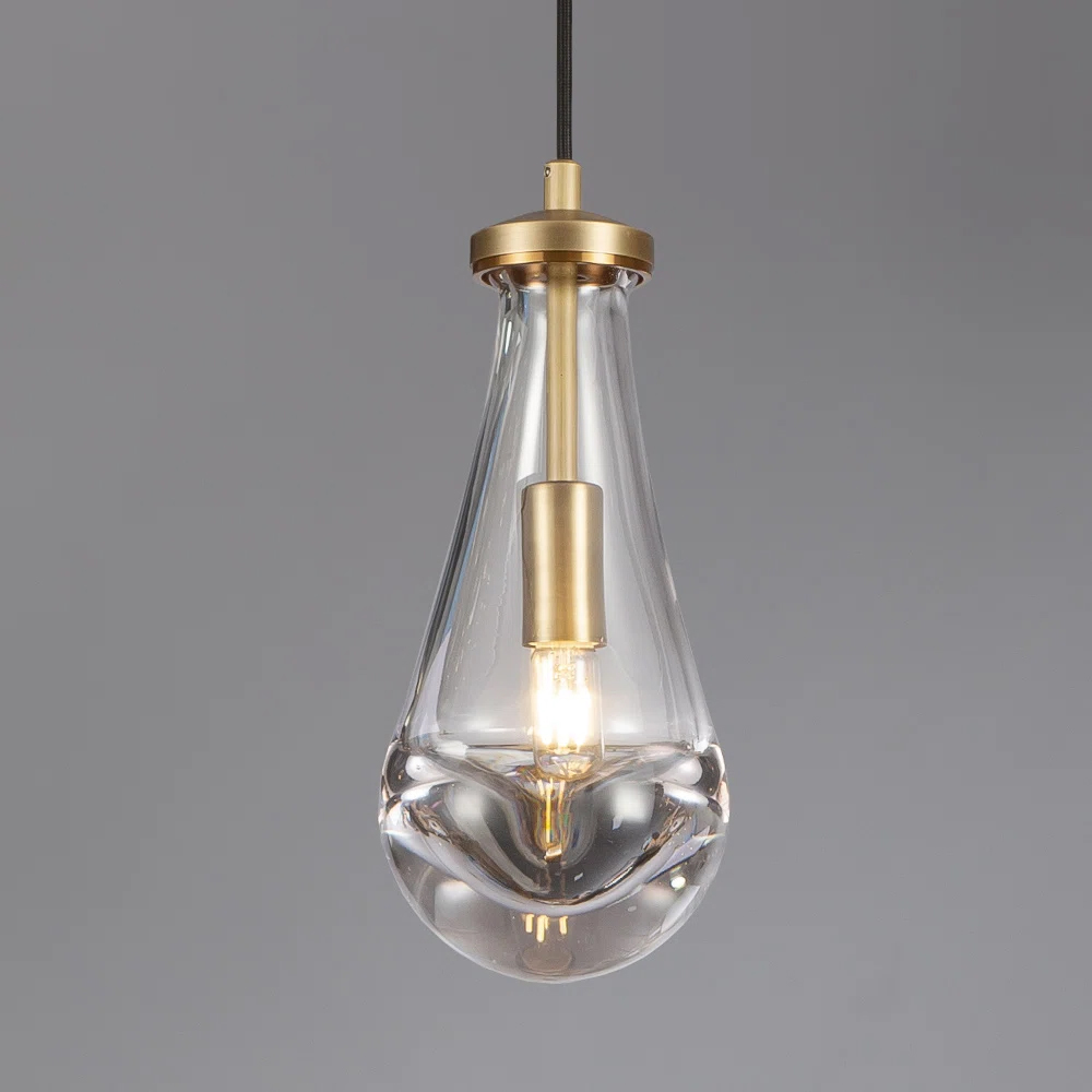 Подвесной светильник DeLight Collection Raindrop MT9093-1H brushed gold