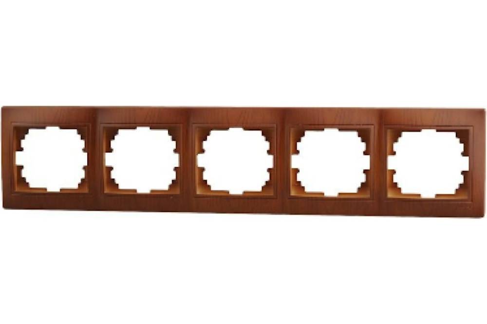 Рамка 5-местная горизонтальная Lezard Mira 701-0801-150