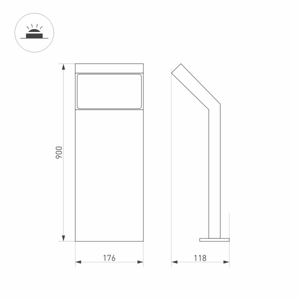 Садовый светильник Arlight Lgd-ecran-boll 029992