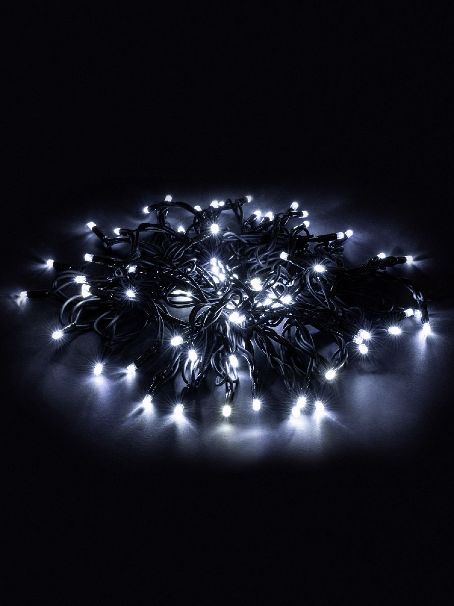 Уличная светодиодная гирлянда TDM Electric СГУ100Б10 250V холодный белый с мерцанием SQ0361-0043