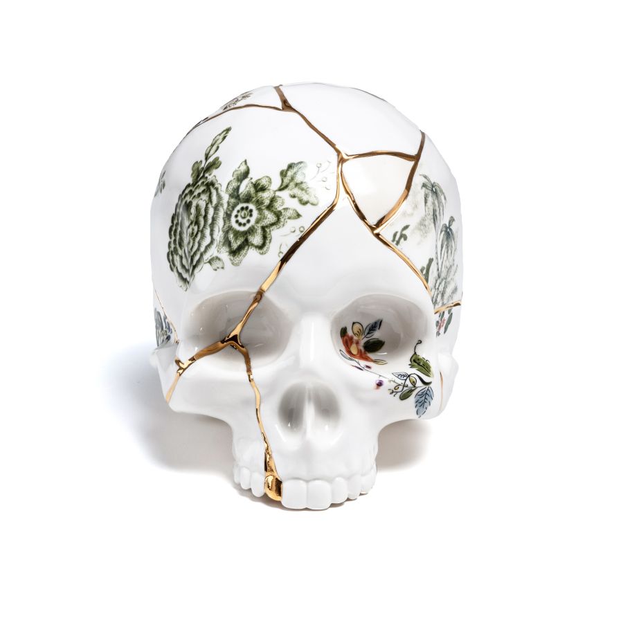 Статуэтка Skull Seletti Kintsugi  09943