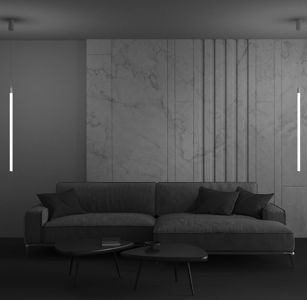 Подвесной светодиодный светильник Maytoni Technical Ray P022PL-L20W3K