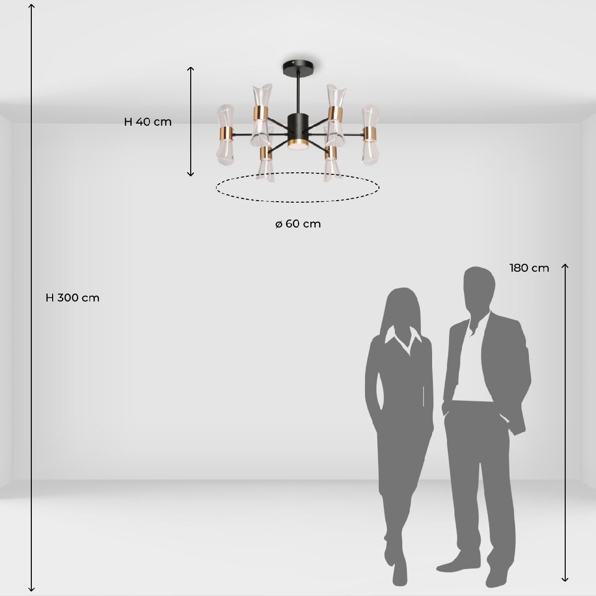 Люстра на штанге De Markt Оскар 510013907