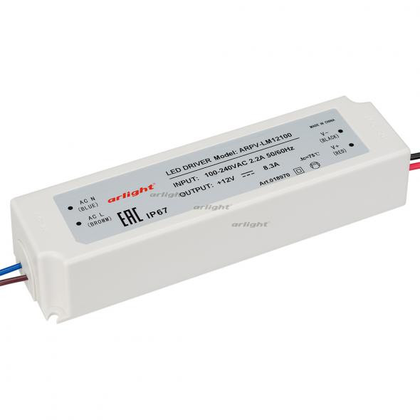 Блок питания Arlight ARPV-LV12100-A (12V, 8.3A, 100W) 018970