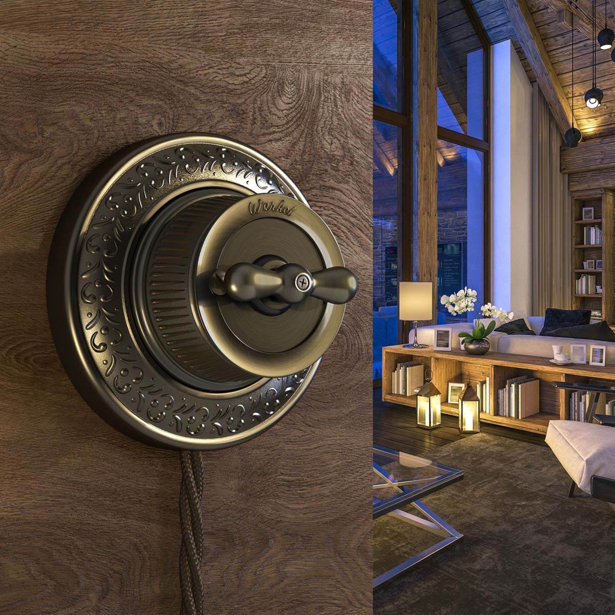 Переключатель одноклавишный Werkel 4690389166617 W5712012