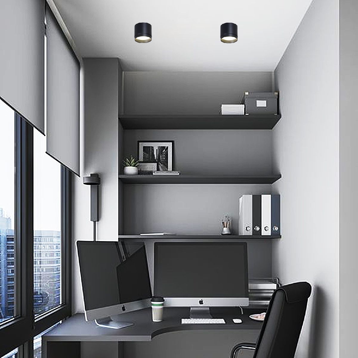 Накладной светильник Reluce 53007-9.5-001LD GX53 BK