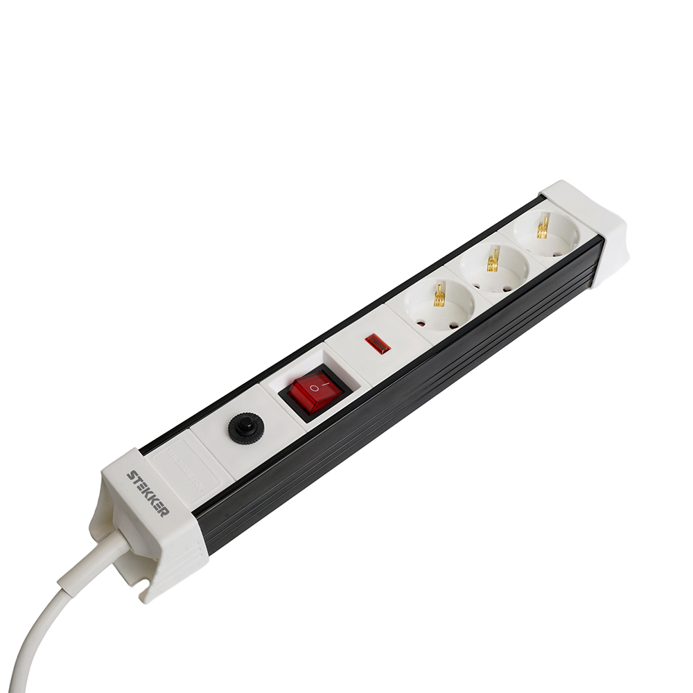 Сетевой фильтр 3-местный с/з Stekker Techno HM22-31-03 50145