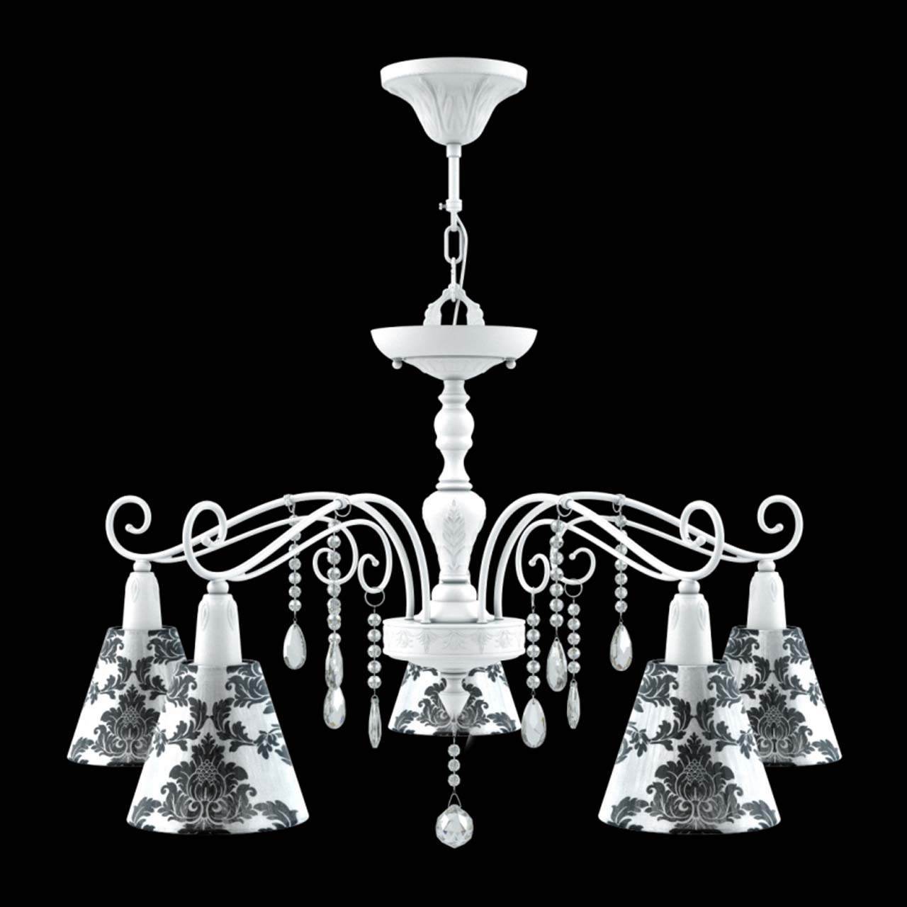 Подвесная люстра Lamp4you Provence E4-05-WM-LMP-O-2-CRL-E4-05-TR-DN