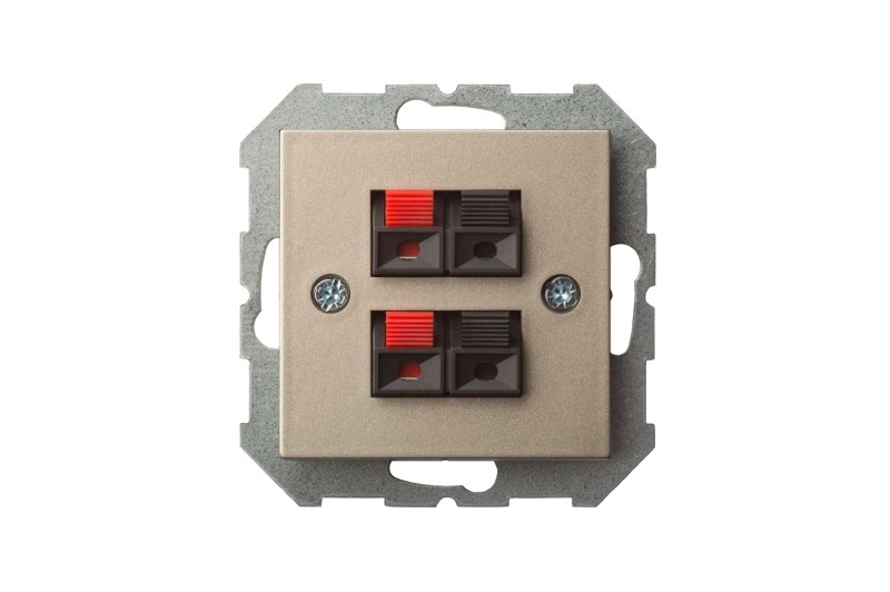 Аудио розетка двухместная Liregus Epsilon 28-3241