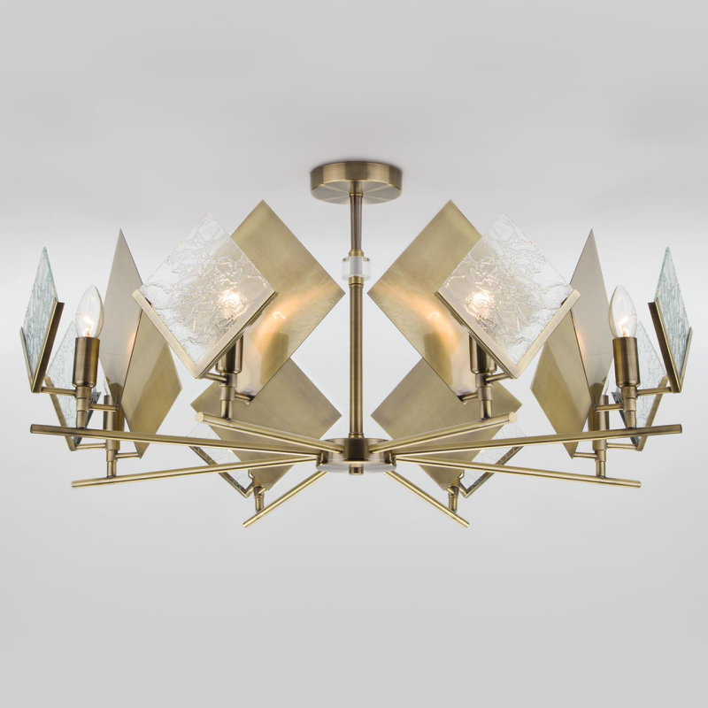 Потолочная люстра Eurosvet Rombo 60110/8 античная бронза