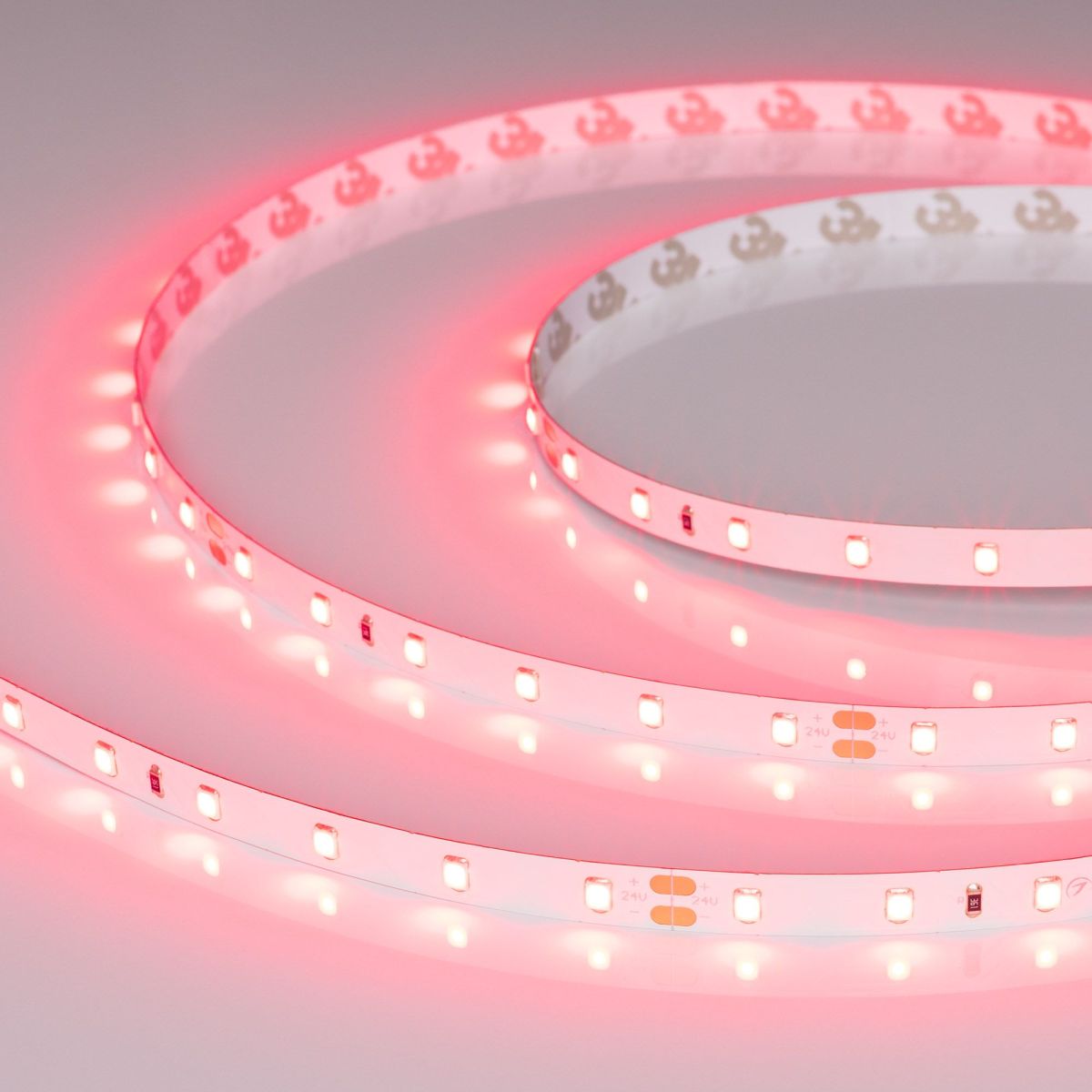 Светодиодная лента Arlight RT-A60-8mm 24V Ruby (4.8 W/m, IP20, 5m) 055374