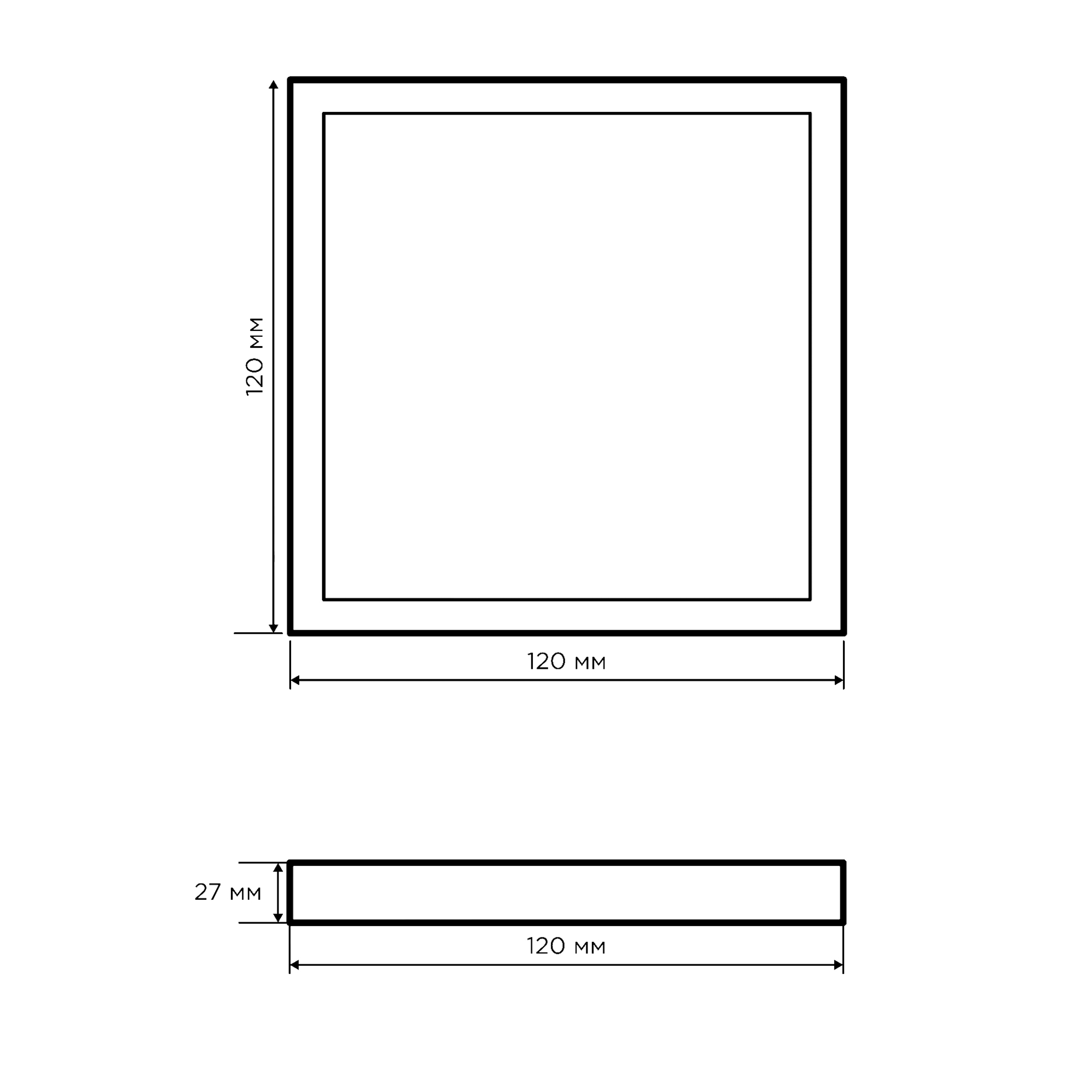 Накладная светодиодная панель Apeyron 06-43