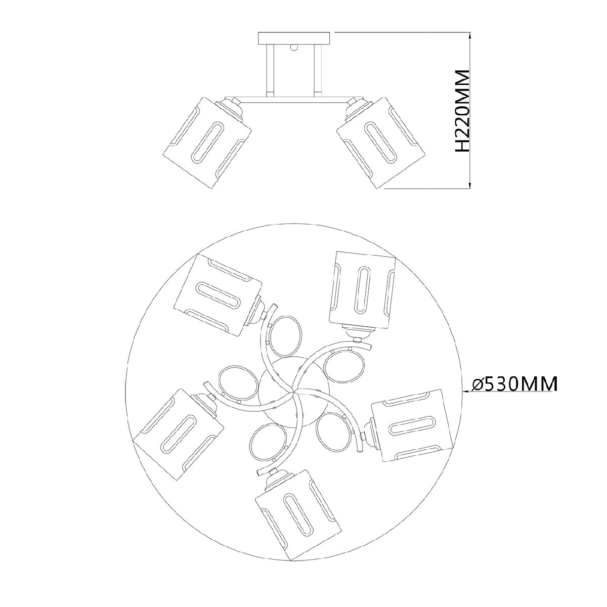 Потолочная люстра Escada Calluna 1120/5PL УЦ