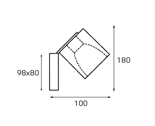 Настенный светильник Italline MRC0821W-1 black