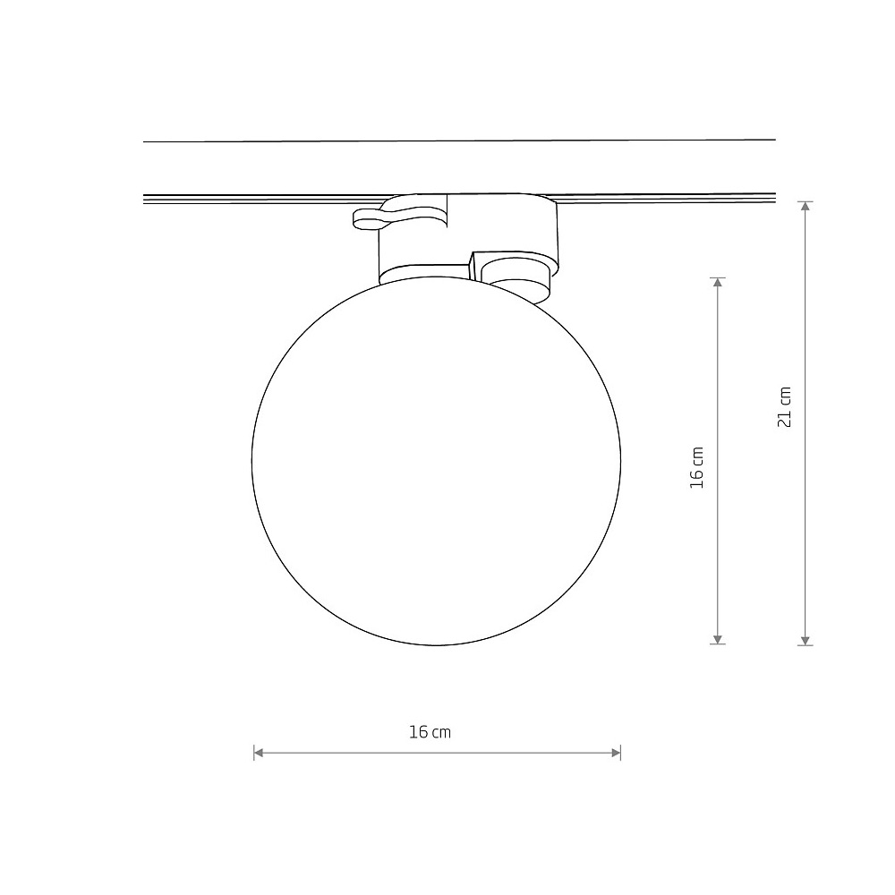Трековый однофазный светильник Nowodvorski Profile Profile Snowball Black 11298