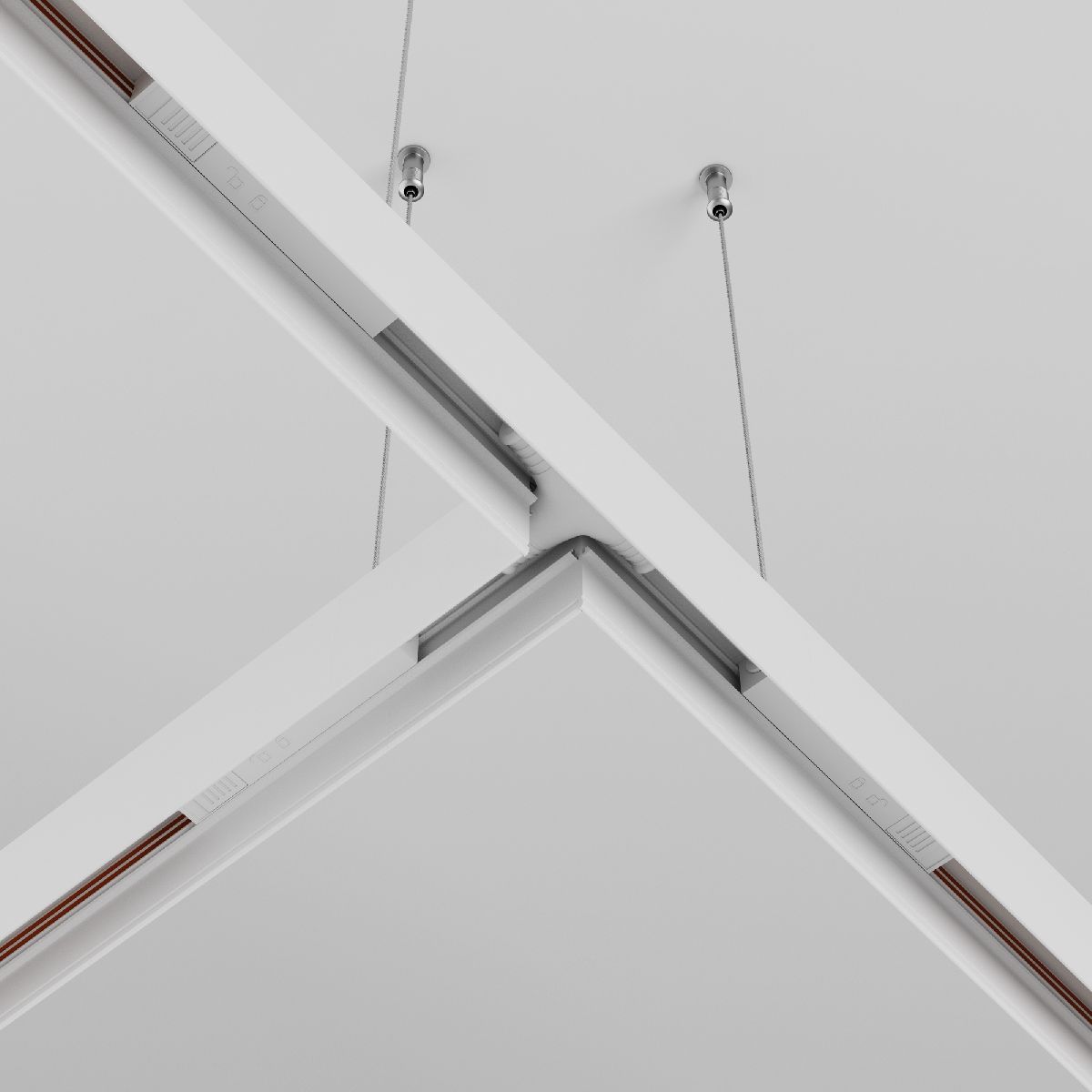 Коннектор питания Т-образный Maytoni Magnetic track system Exility TRA034CWT-42W