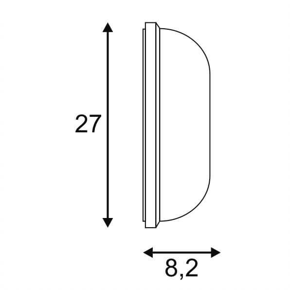 Уличный настенный светодиодный светильник SLV Terang 2 XL 229945