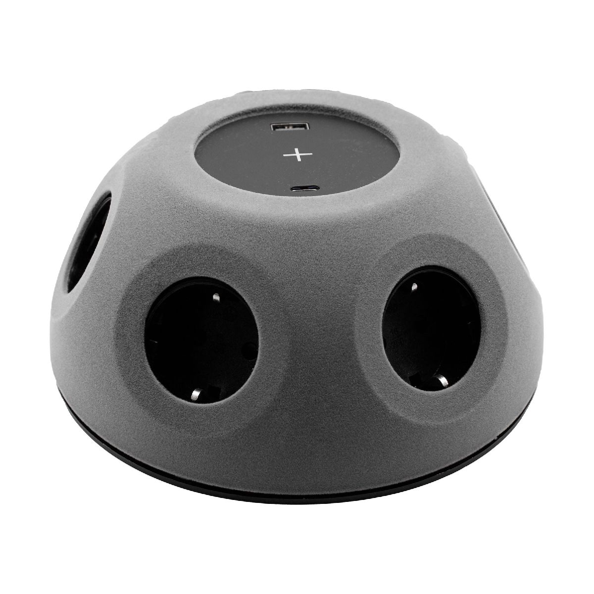 Блок розеток 13B (6 секций USB type A+C беспроводная зарядка) Mebax 00-00002866